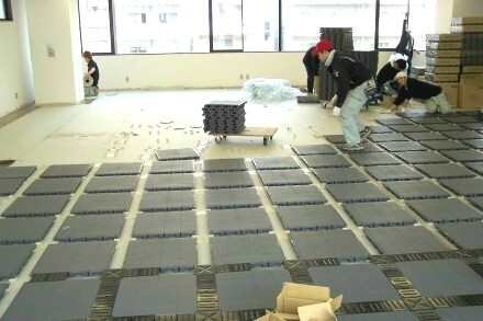 ECO access floor Case Study Photo, A Retrofit Job, Tokyo