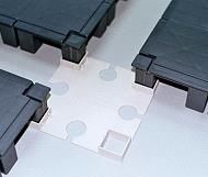 in exhibition booth at Domotex